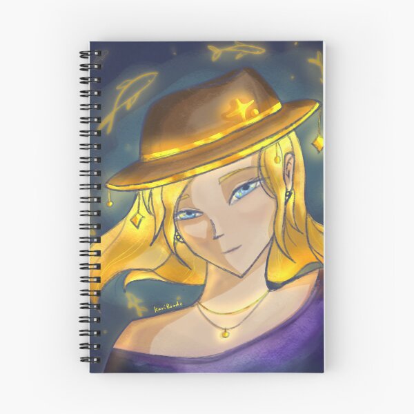 Item preview, Glowing Gold Magic Girl in Hat designed and sold by KariBordz.