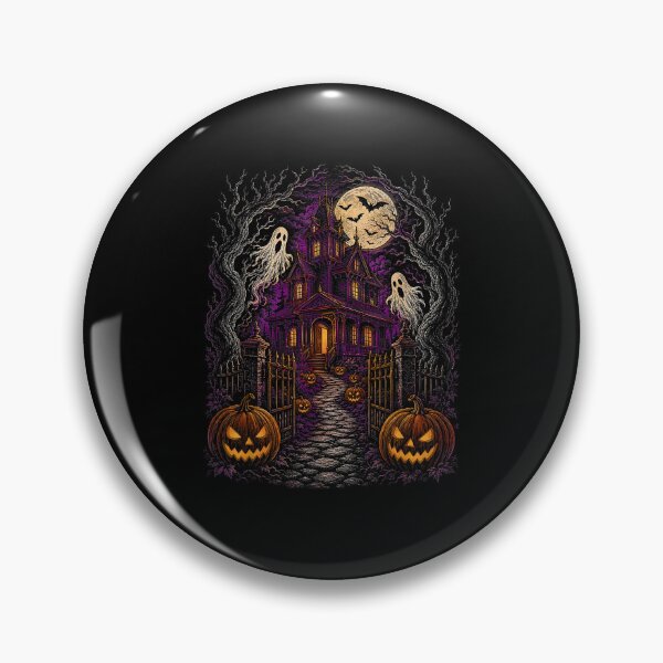 Item preview, Vintage Halloween Spooky Scene Retro Pumpkin Scary Season designed and sold by Byhergawaa.
