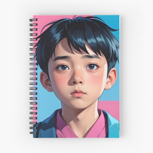 Item preview, Anime boy in close-up portrait designed and sold by peterhlorenz.