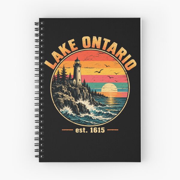 Item preview, Lake Ontario Vintage Lighthouse Sunset Coast Art designed and sold by ROUX-ART.
