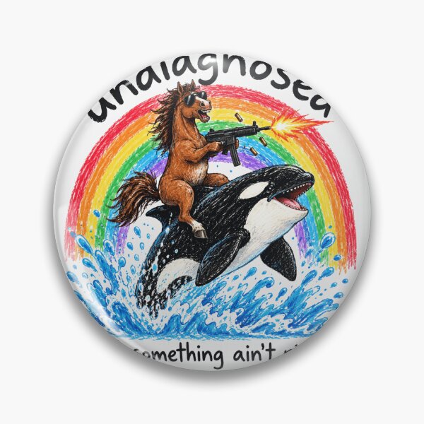 Item preview, Horse Anti Hero Orca Rainbow Splash Graphic designed and sold by ROUX-ART.