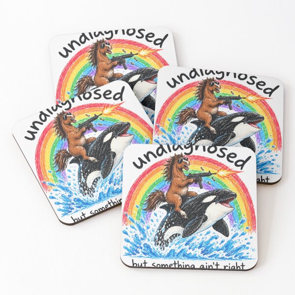 Item preview, Horse Anti Hero Orca Rainbow Splash Graphic designed and sold by ROUX-ART.