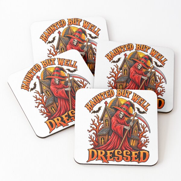 Item preview, Haunted But Well Dressed – Spooky Grim Reaper Halloween designed and sold by Erin-Hurt.