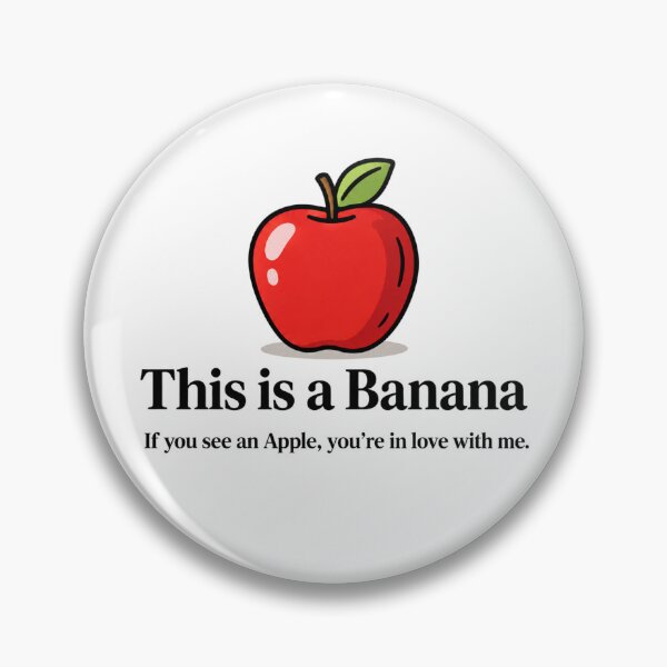 Item preview, This Is a Banana Apple Love Joke designed and sold by MonkiFlipp.