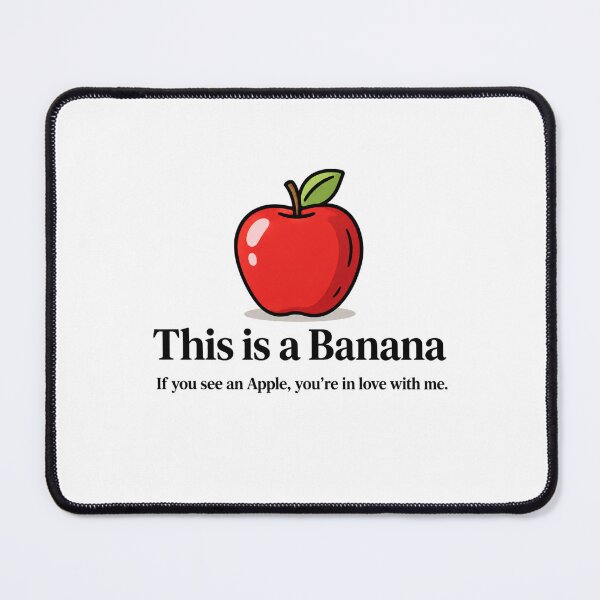 Item preview, This Is a Banana Apple Love Joke designed and sold by MonkiFlipp.