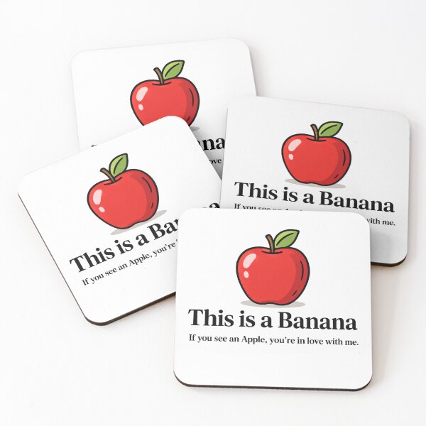 Item preview, This Is a Banana Apple Love Joke designed and sold by MonkiFlipp.