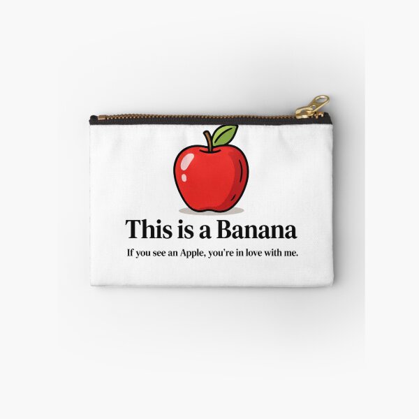 Item preview, This Is a Banana Apple Love Joke designed and sold by MonkiFlipp.