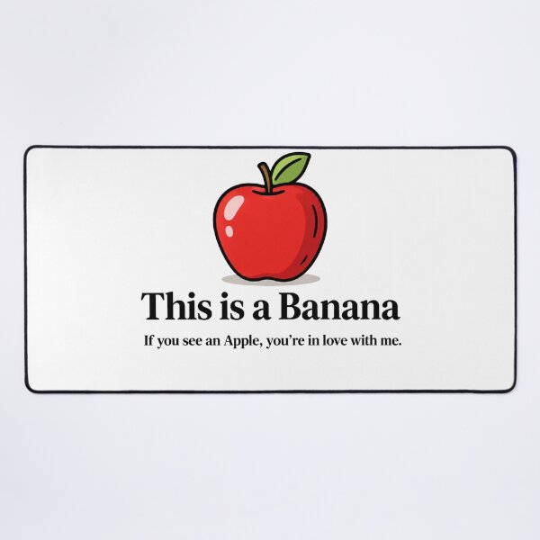 Item preview, This Is a Banana Apple Love Joke designed and sold by MonkiFlipp.