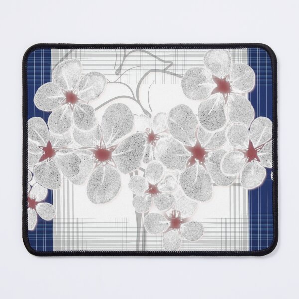 Item preview, Hydrangea Flower on Plaid Art designed and sold by Dahneray1.