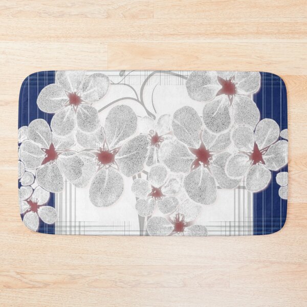Item preview, Hydrangea Flower on Plaid Art designed and sold by Dahneray1.