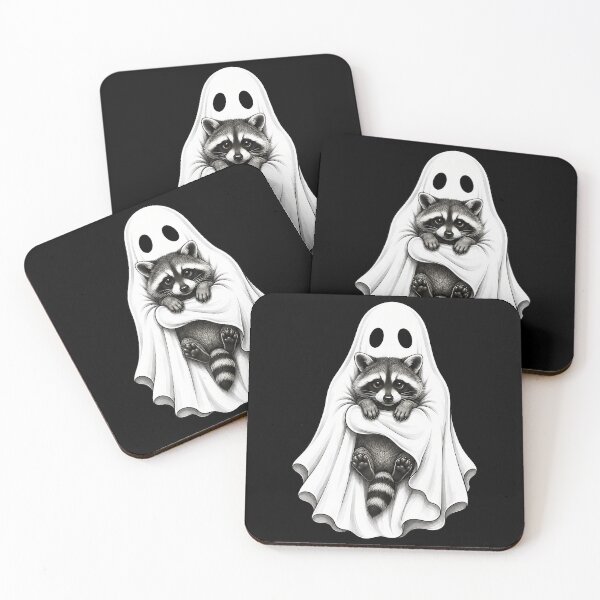 Item preview, Ghost Raccoon Funny Halloween designed and sold by Krwasatoune.
