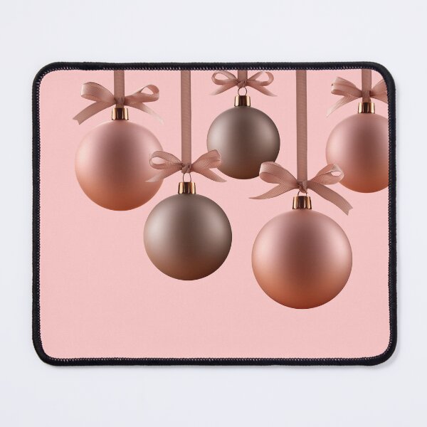 Item preview, Elegant Rose Gold Christmas Bauble Ornaments designed and sold by colorful-white.