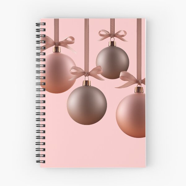 Item preview, Elegant Rose Gold Christmas Bauble Ornaments designed and sold by colorful-white.