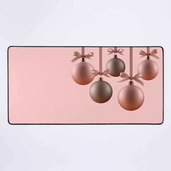 Item preview, Elegant Rose Gold Christmas Bauble Ornaments designed and sold by colorful-white.