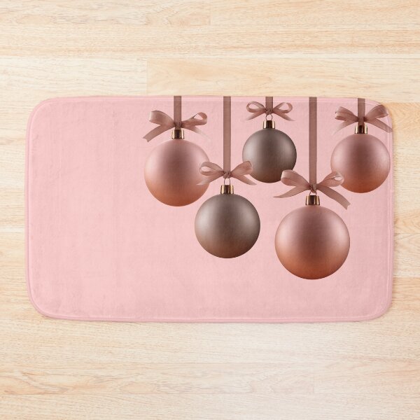 Item preview, Elegant Rose Gold Christmas Bauble Ornaments designed and sold by colorful-white.