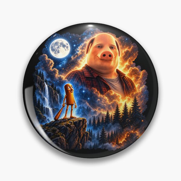Item preview, Surreal Cosmic Pig Fantasy Adventure Funny Night Sky Design designed and sold by WILLIAMS-BR.