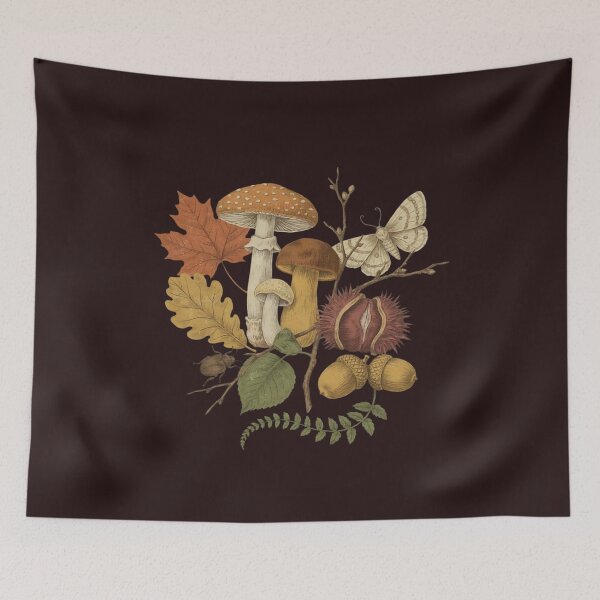 Item preview, Forest Finds Vintage Botanical Autumn Illustration designed and sold by WikaKowalczyk.