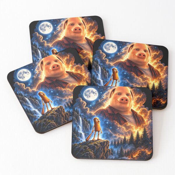 Item preview, Surreal Cosmic Pig Fantasy Adventure Funny Night Sky Design designed and sold by WILLIAMS-BR.