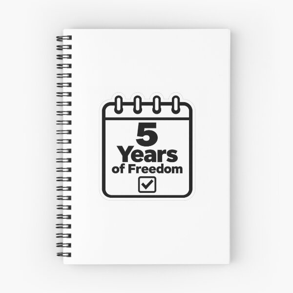 Item preview, 5 Years Sober Freedom Milestone designed and sold by MagdalenaRulez.