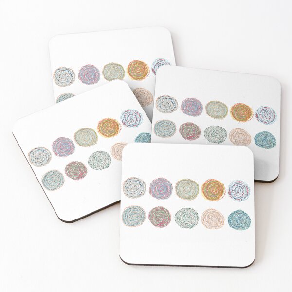 Item preview, Flow Spiral Set of Ten - Dotted Spiral Art Collection designed and sold by iampaulmorris.