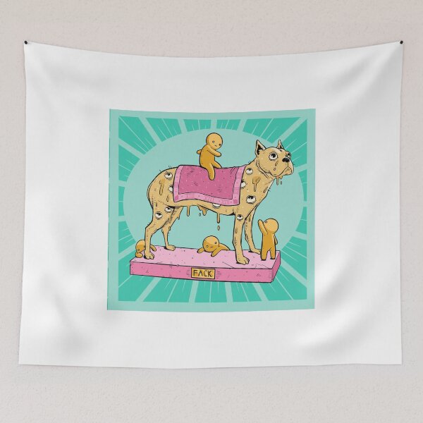 Item preview, Spotted Dog with Puppy Rider Illustration designed and sold by DRP-art.