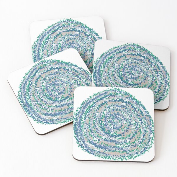 Item preview, Teal & Blue Flow Spiral No. 10 - Dotted Spiral Art designed and sold by iampaulmorris.