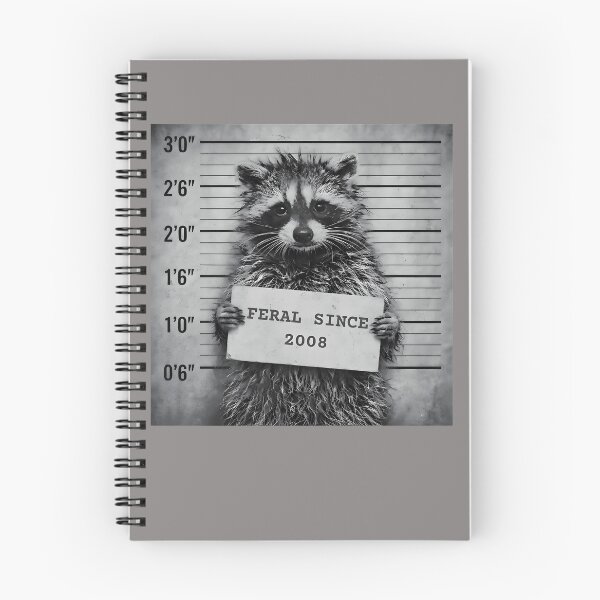 Item preview, Feral Since 2008 Funny Raccoon 18th Birthday Shirt designed and sold by Blebaylem.