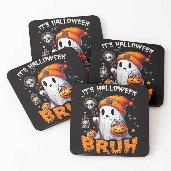 Item preview, Its Halloween Bruh Boo Ghost Pumpkin Costume Boys Kids Mens designed and sold by Krwasatoune.