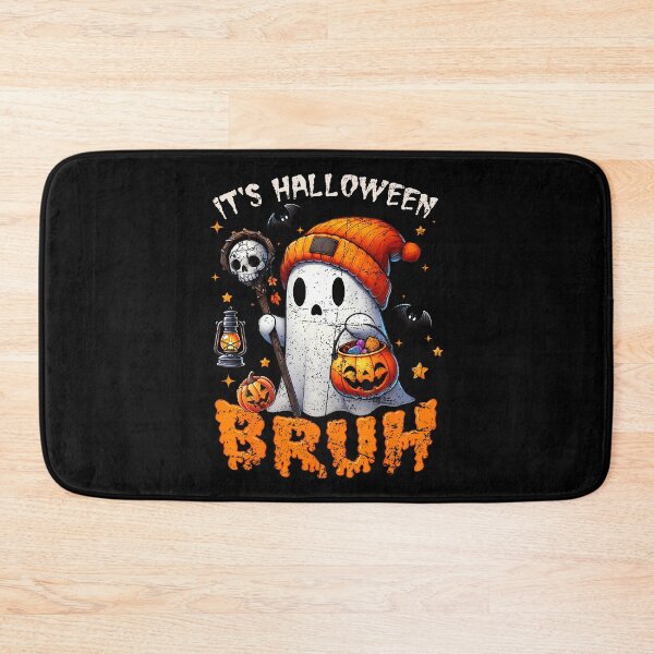 Item preview, Its Halloween Bruh Boo Ghost Pumpkin Costume Boys Kids Mens designed and sold by Krwasatoune.