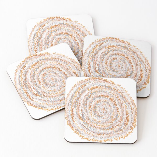 Item preview, Apricot & Cream Flow Spiral No. 9 - Dotted Spiral Art designed and sold by iampaulmorris.