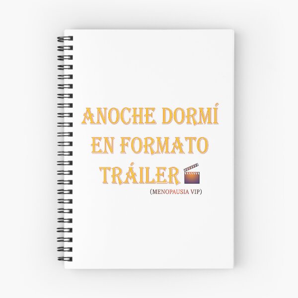 Item preview, Anoche dormí en formato tráiler - Spanish Menopause Humor designed and sold by Yamy Morrell Art and Design.