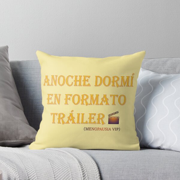 Item preview, Anoche dormí en formato tráiler - Spanish Menopause Humor designed and sold by Yamy Morrell Art and Design.