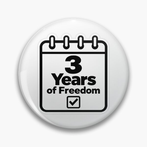 Item preview, 3 Years Sober Freedom Milestone designed and sold by MagdalenaRulez.