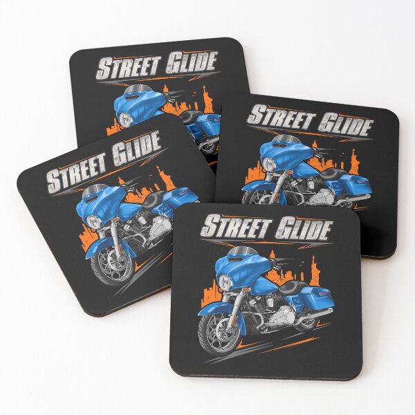 Item preview, Motorcycle Street Glide FLHX & FLHXI 2018 Electric Blue for Motorcycle Riders designed and sold by MotoApparelHub.