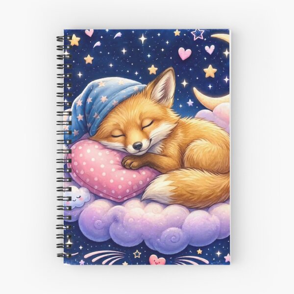 Item preview, Sweet Dreams Fox – Cute Kawaii Baby Fox Under the Stars designed and sold by MoodLay.