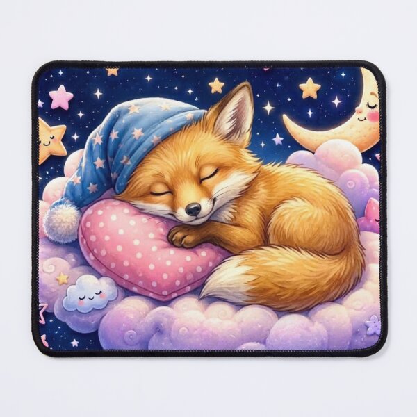 Item preview, Sweet Dreams Fox – Cute Kawaii Baby Fox Under the Stars designed and sold by MoodLay.