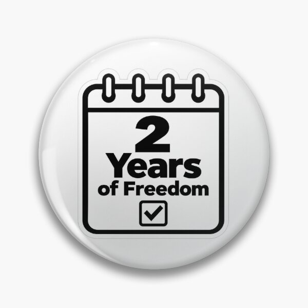 Item preview, 2 Years Sober Freedom Milestone designed and sold by MagdalenaRulez.