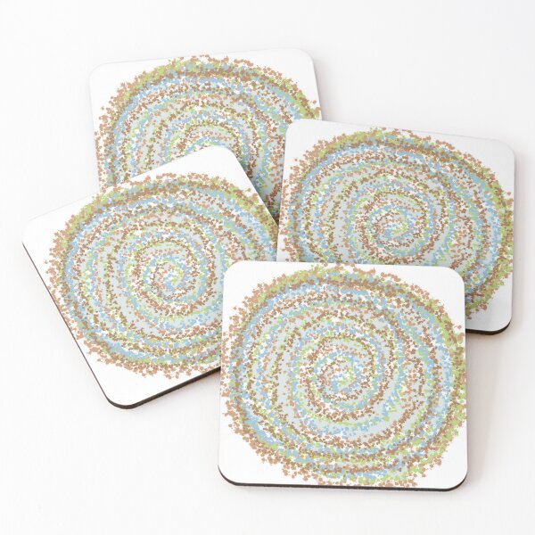 Item preview, Olive & Sage Flow Spiral No. 3 - Dotted Spiral Art designed and sold by iampaulmorris.