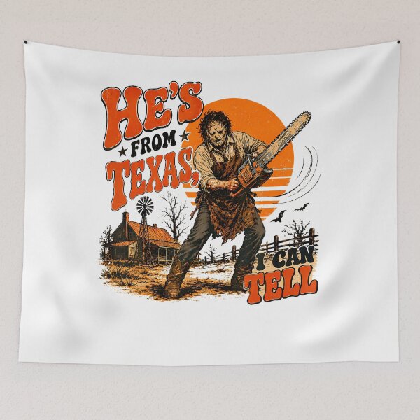 Item preview, He'S From Texas I Can Tell Lone Star Scary Horror designed and sold by Krwasatoune.