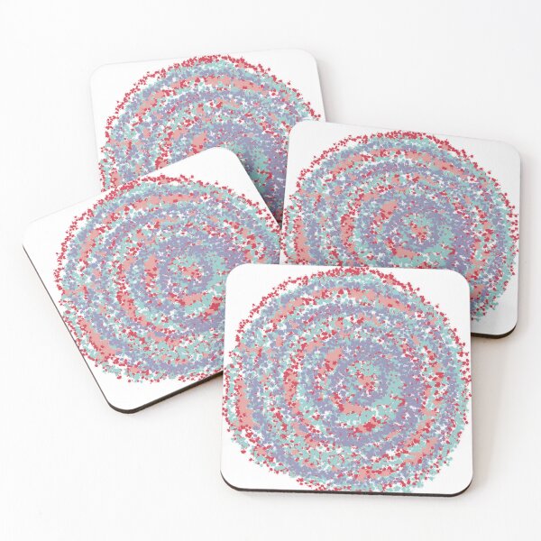 Item preview, Pink & Mauve Flow Spiral No. 2 - Dotted Spiral Art designed and sold by iampaulmorris.