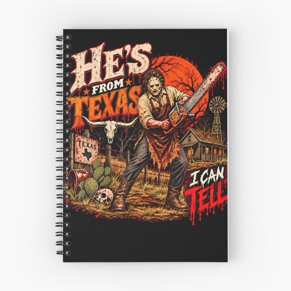 Item preview, Hes From Texas I Can Tell Chainsaw Horror Halloween designed and sold by Krwasatoune.