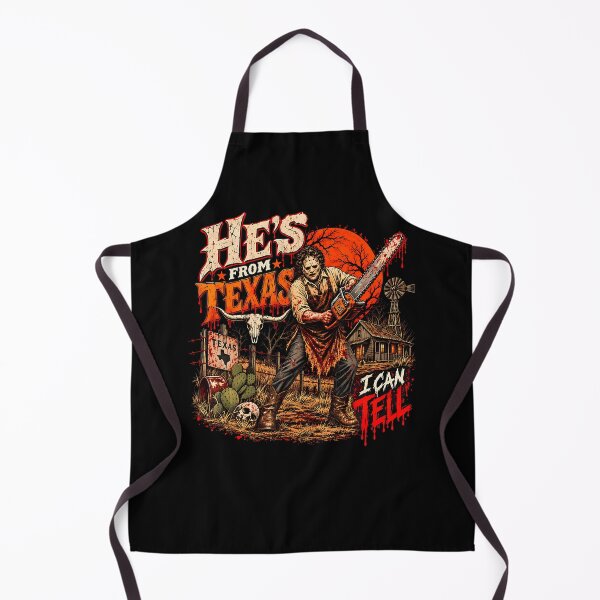 Item preview, Hes From Texas I Can Tell Chainsaw Horror Halloween designed and sold by Krwasatoune.