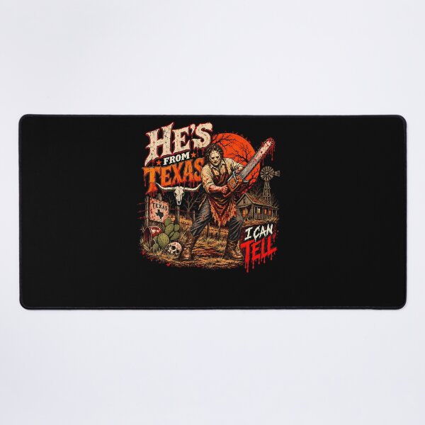Item preview, Hes From Texas I Can Tell Chainsaw Horror Halloween designed and sold by Krwasatoune.