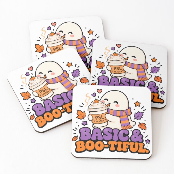 Item preview, Groovy Retro Basic and Boo-tiful - Funny Halloween Ghost PSL designed and sold by ianm1028.