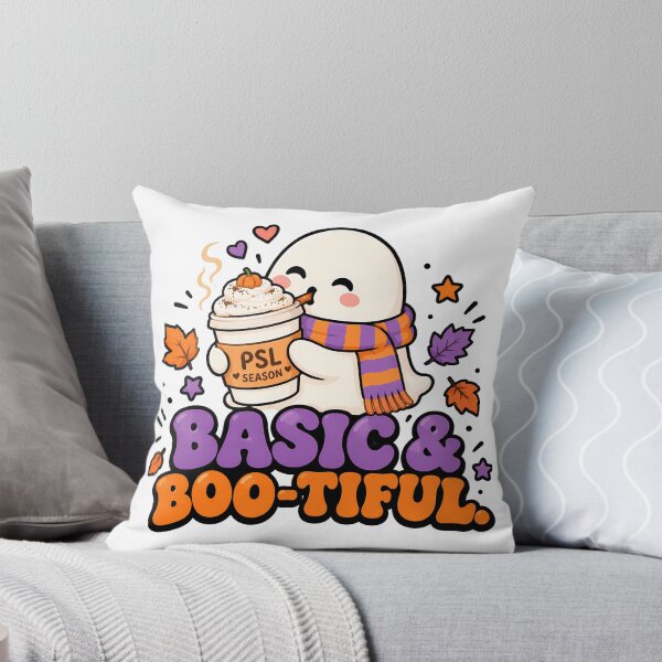 Item preview, Groovy Retro Basic and Boo-tiful - Funny Halloween Ghost PSL designed and sold by ianm1028.