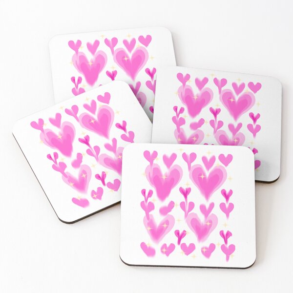 Item preview, Cute Pink Hearts Pattern - Aesthetic Pastel Love Pattern designed and sold by 7MKGallery.
