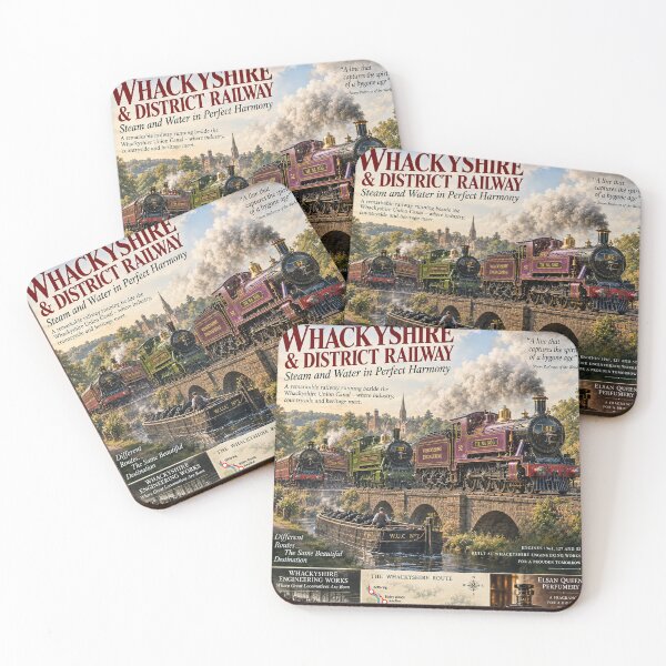 Item preview, Whackyshire and district line magazine cover  designed and sold by designbywhacky.