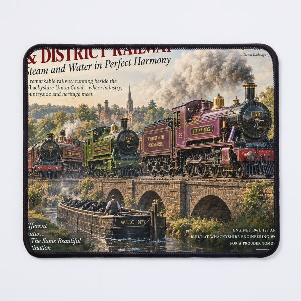 Item preview, Whackyshire and district line magazine cover  designed and sold by designbywhacky.