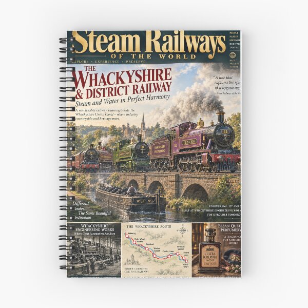 Item preview, Whackyshire and district line magazine cover  designed and sold by designbywhacky.