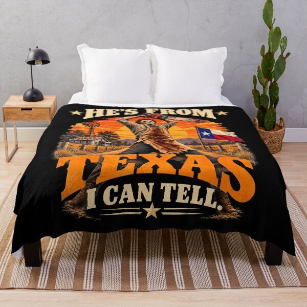 Item preview, Hes From Texas I Can Tell Halloween Horror Humor designed and sold by Krwasatoune.